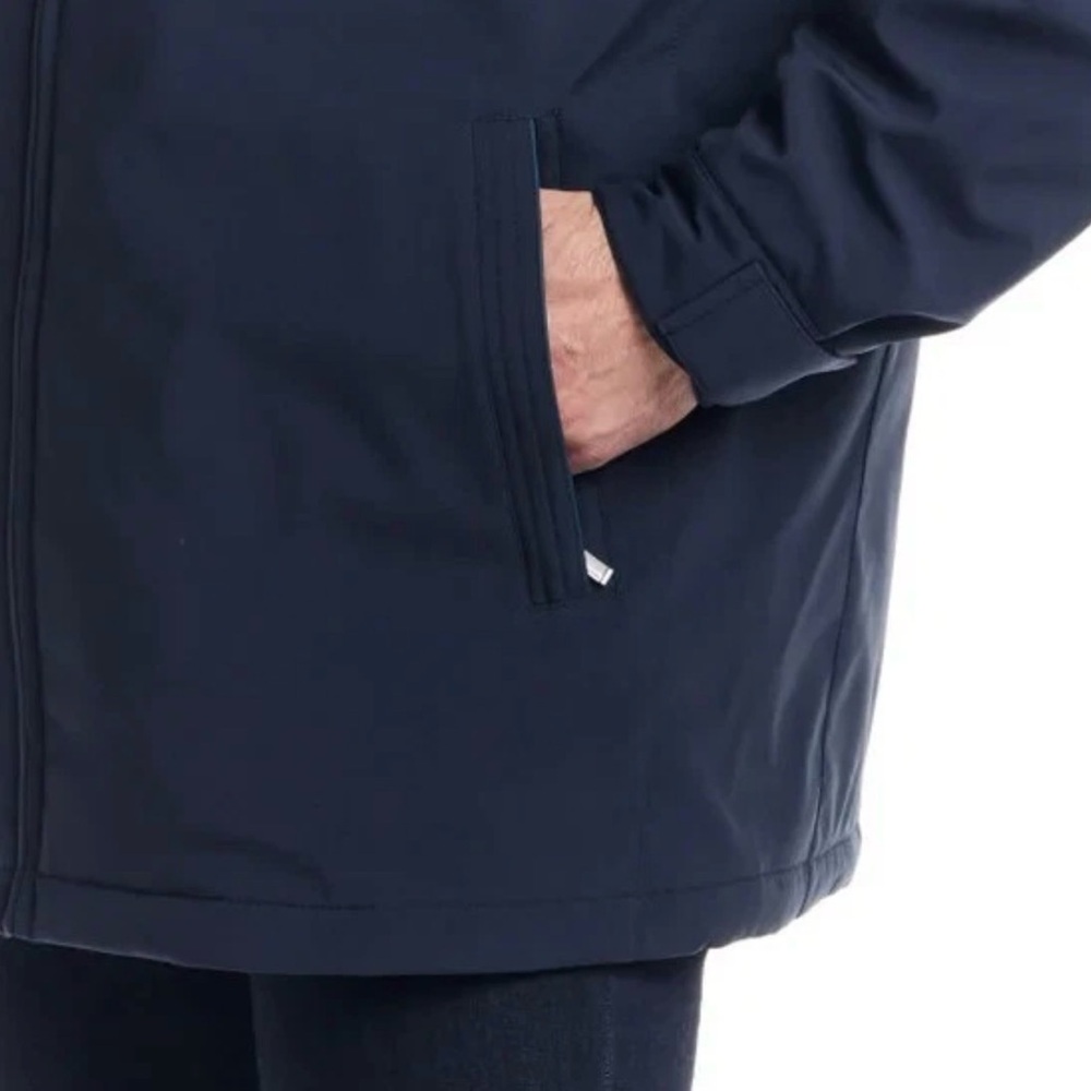 Weatherproof Stretch Tech Hooded Jacket Blue Wind… - image 7